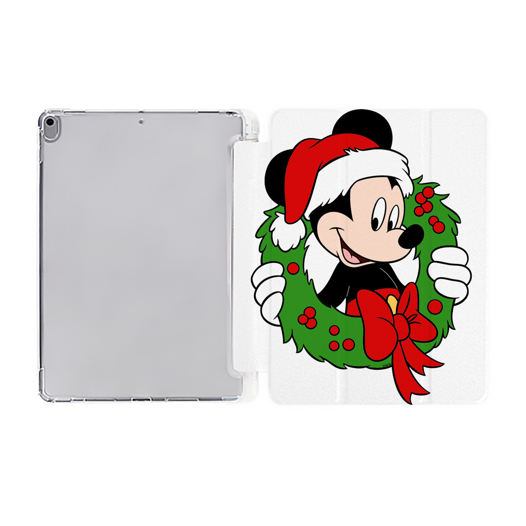 ミッキーマウス Mickey Mouse IPad ケース ペン収納付き 三つ折りスタンド PUレザー×シリコン 対応機種9.5/10.5/10.9インチ